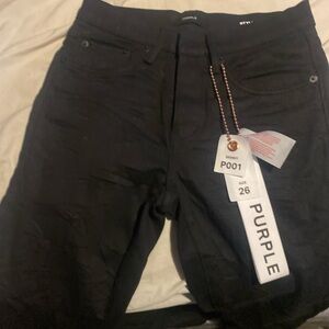 Purple Men's Skinny Jeans - Black